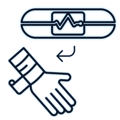 Bandaged Hand and DigiBooBoo Device