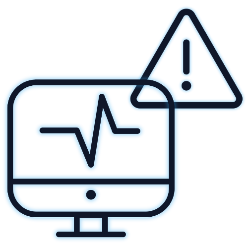 Data dashboard & alert symbol