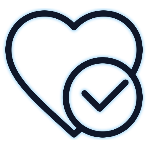 Heart with checkmark