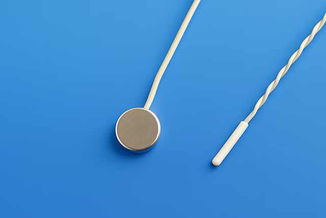 Biomedical sensors: disc and rice-shaped thermistors