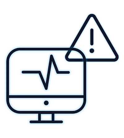 Data dashboard & alert symbol