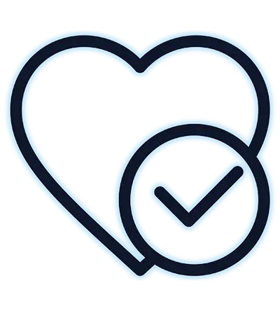 Heart with checkmark